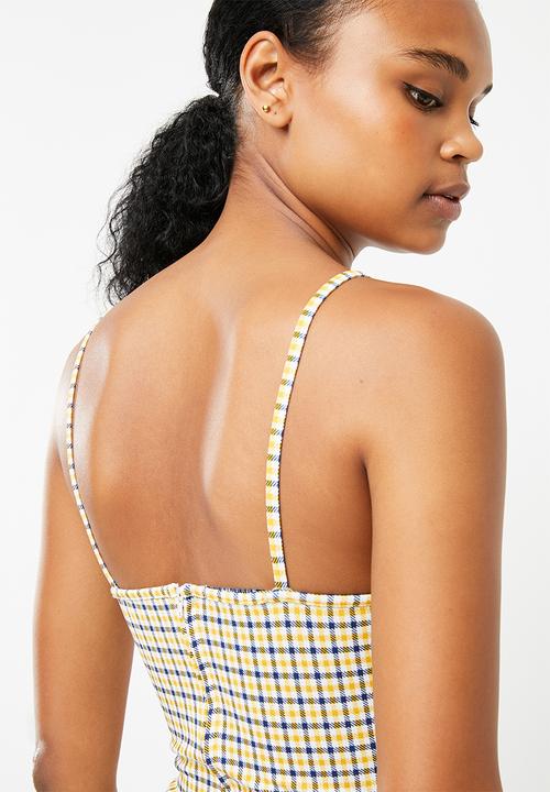 Superbalist - Check bodycon dress - multi