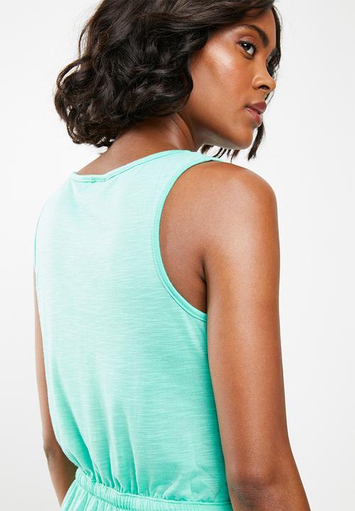 edit - Sleeveless day dress - green