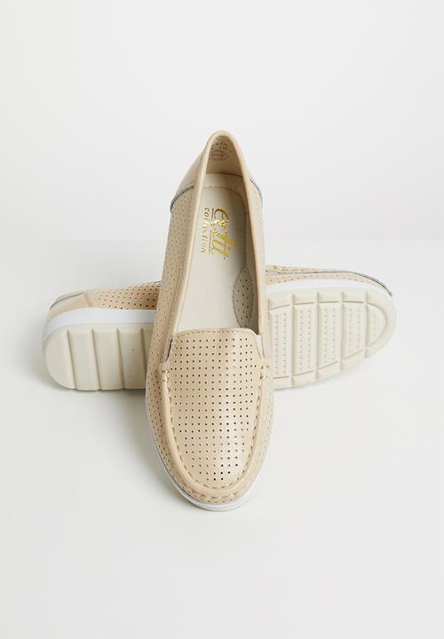 edit - Leather loafers - peach