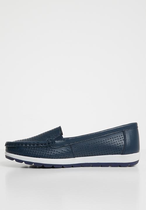 edit - Leather loafers - navy
