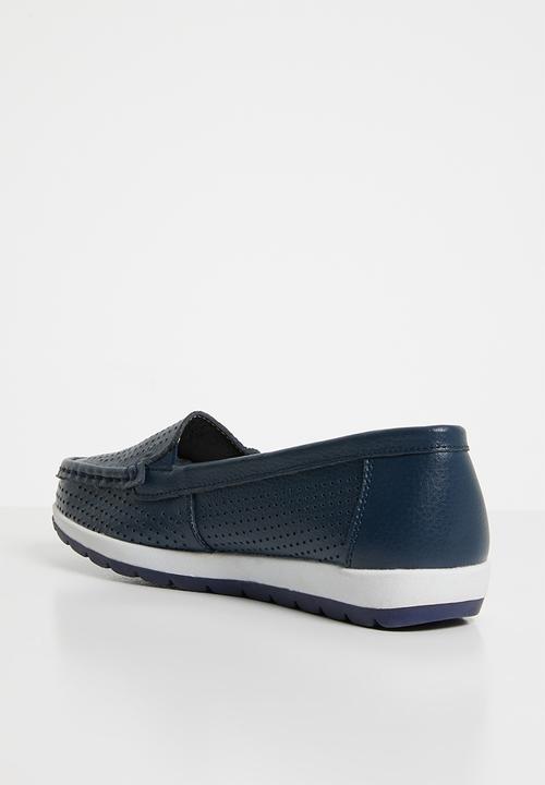 edit - Leather loafers - navy