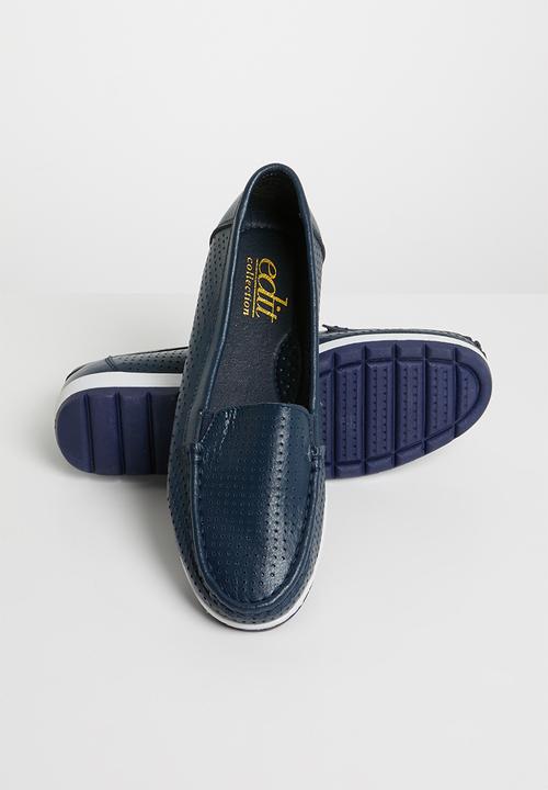 edit - Leather loafers - navy