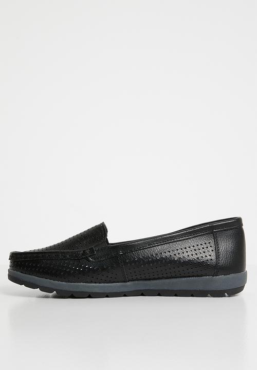 edit - Leather loafers - black