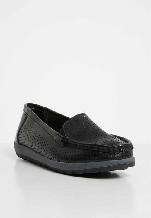edit - Leather loafers - black