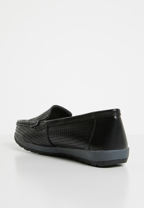 edit - Leather loafers - black