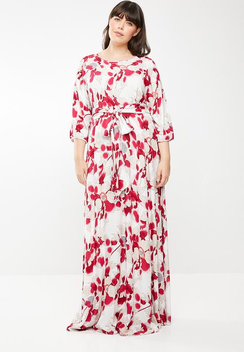 AMANDA LAIRD CHERRY - Elisa belted maxi dress - multi