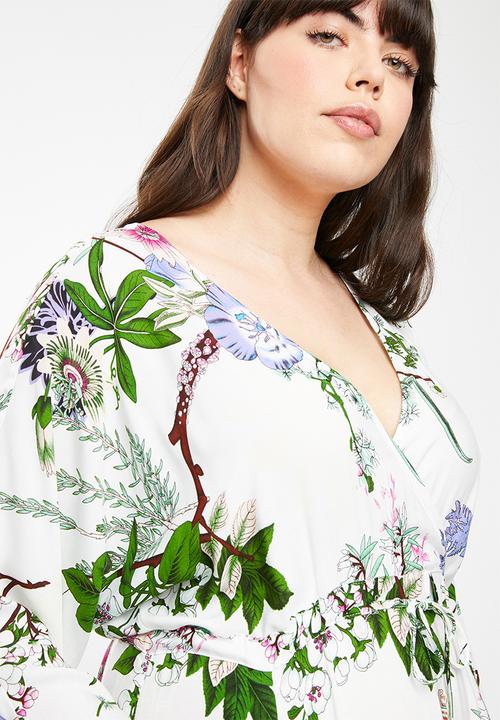 AMANDA LAIRD CHERRY - Eleonora draw front maxi dress - multi