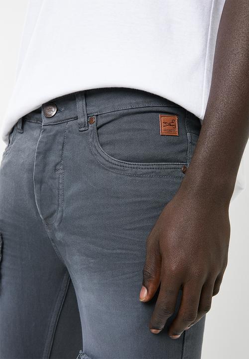 STYLE REPUBLIC - Jabu patch skinny jean - grey