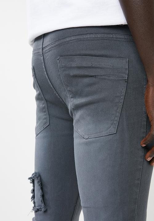 STYLE REPUBLIC - Jabu patch skinny jean - grey