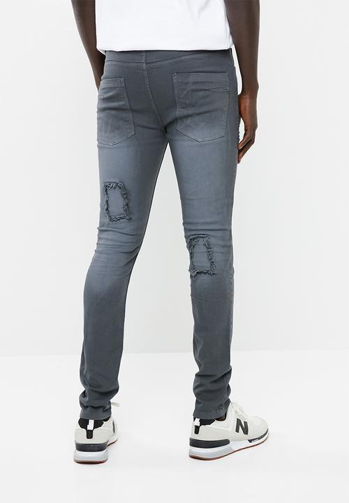 STYLE REPUBLIC - Jabu patch skinny jean - grey