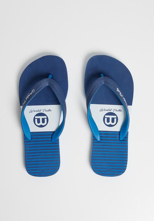 World Tribe - Maverick flip flops - blue
