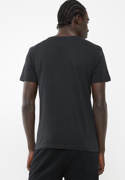 KAPPA - Authentic estessi slim tee - black & red