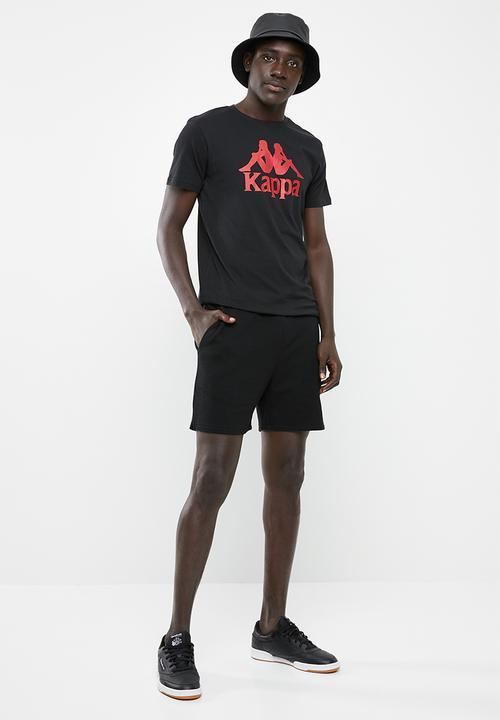 KAPPA - Authentic estessi slim tee - black & red