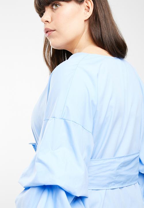 STYLE REPUBLIC PLUS - Wrap blouse - blue