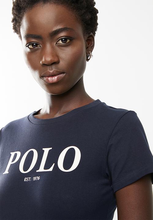 POLO - Zoe printed tee - navy