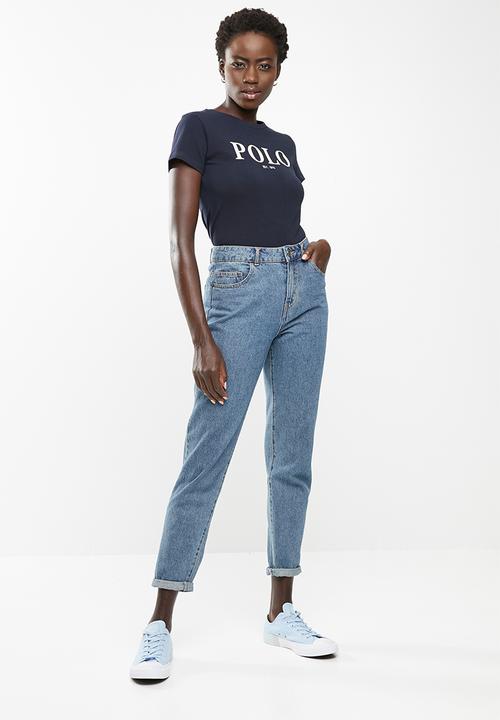 POLO - Zoe printed tee - navy