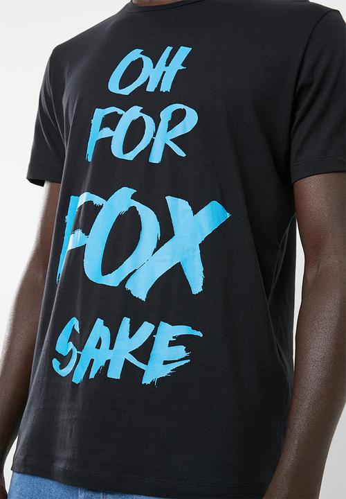 Jack & Jones - Jorsay crew neck tee - black & blue