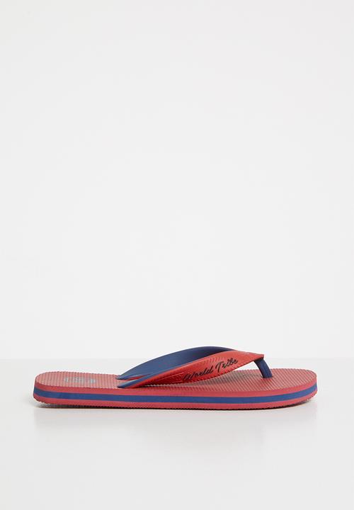 World Tribe - Ultimate junior flip flops - red