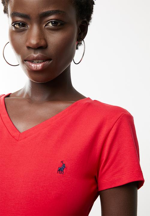 POLO - Kelly short sleeve stretch tee - red