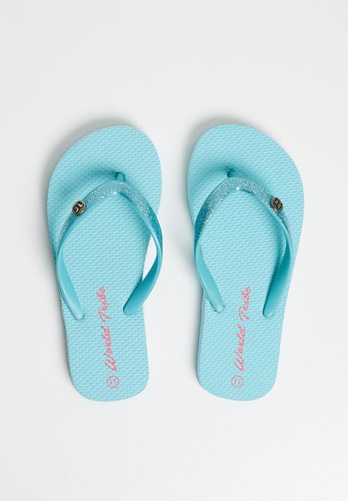 World Tribe - Little treasure flip flops -  blue