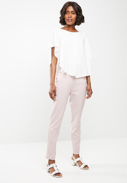 edit - Double layer blouse - white