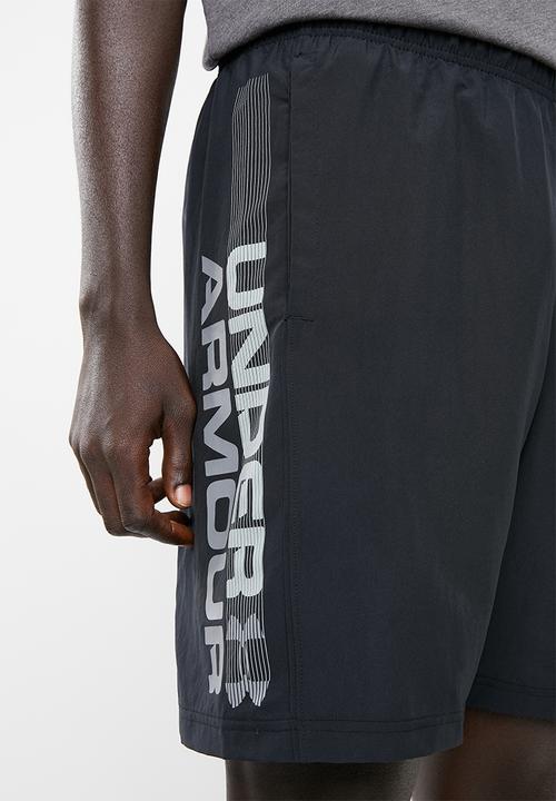 Under Armour - Woven graphic wood mark short - black 