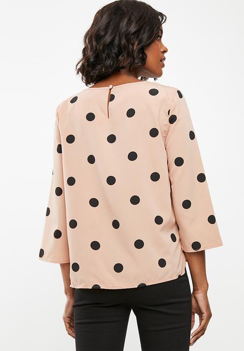edit - Printed boxy top - pink