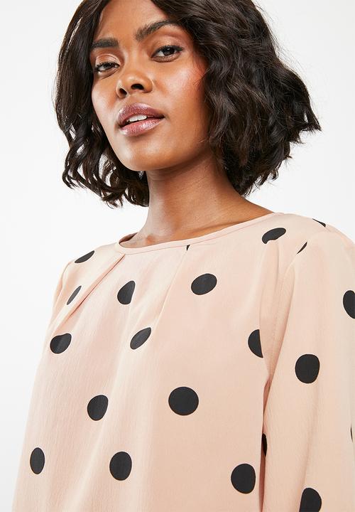 edit - Printed boxy top - pink