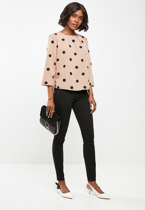 edit - Printed boxy top - pink