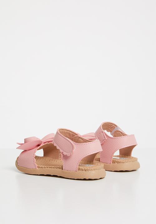 Pop Candy - Bow detailed sandal - mid pink