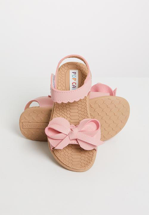 Pop Candy - Bow detailed sandal - mid pink