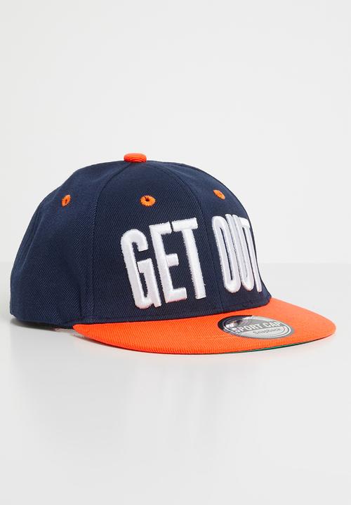Pop Candy - Get out flat brim cap - navy