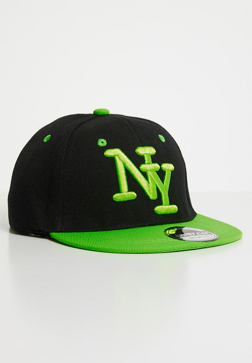 Pop Candy - Embroidered flat brim cap - green