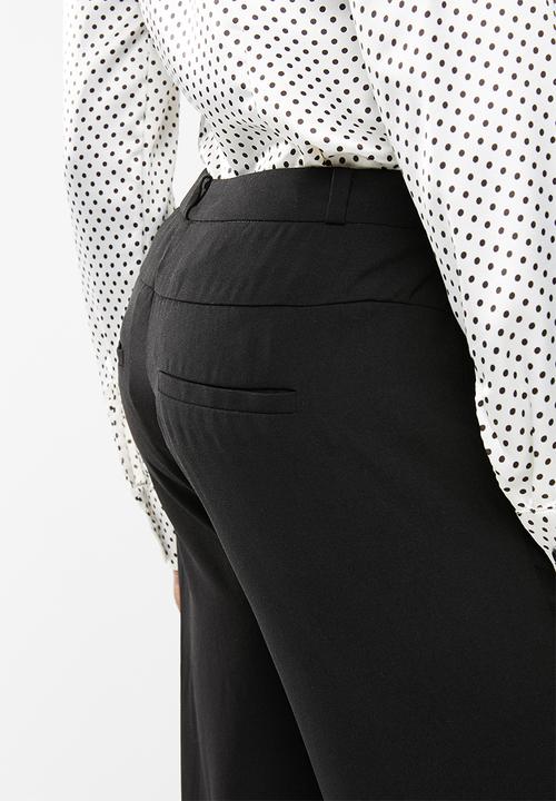 edit - Wide leg pants - black