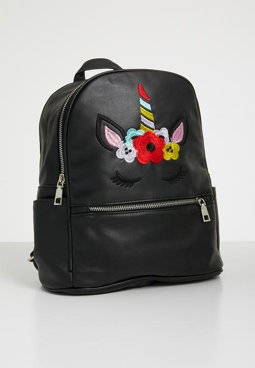 Pop Candy - Embroidered backpack - black