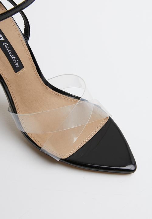Cherry Collection - Nevada ankle strap heels - black