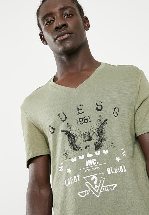 GUESS - Guess man rep tee - green