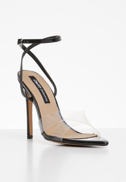 Cherry Collection - Nevada ankle strap heels - black