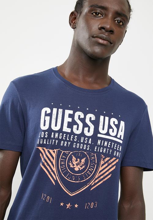 GUESS - Guess dry goods tee - blue