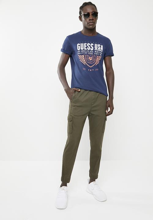 GUESS - Guess dry goods tee - blue