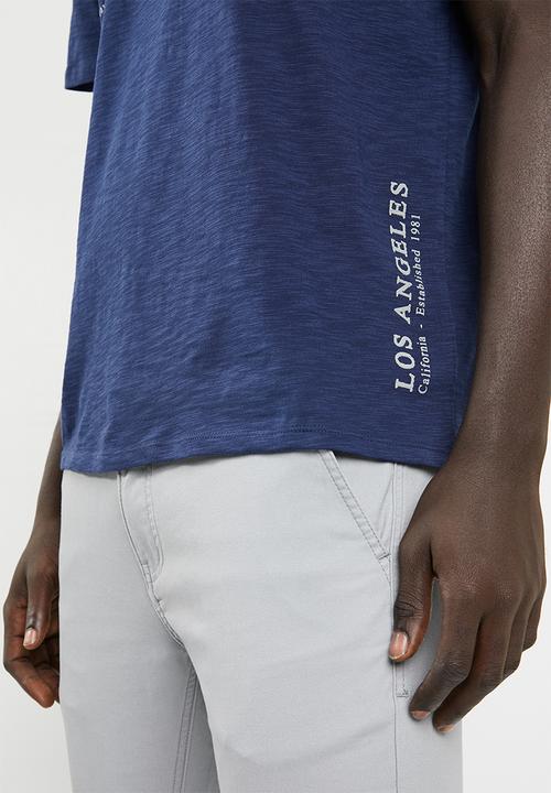 GUESS - Guess definition tee - blue