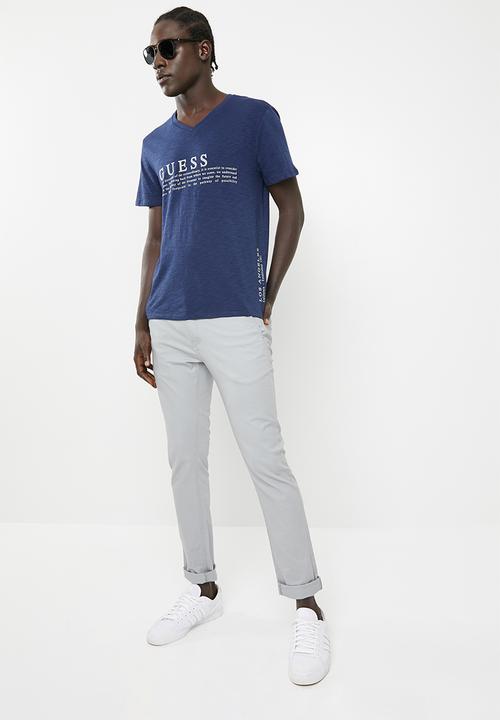 GUESS - Guess definition tee - blue