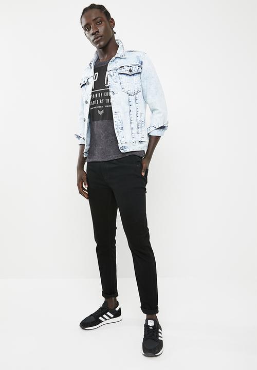 S.P.C.C - Courage printed tee - charcoal