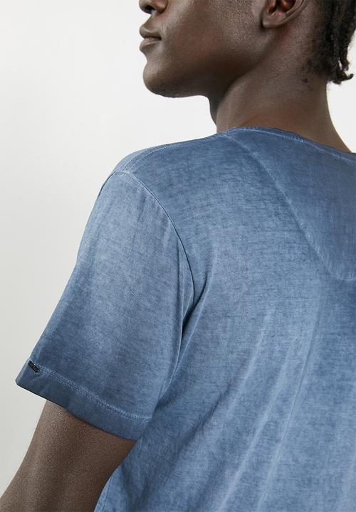 S.P.C.C - Block placement printed tee - blue