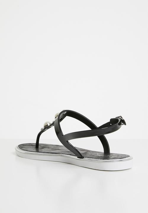 Miss Black - Marwa thong sandals - black
