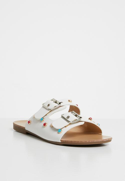 Miss Black - Bless sandal - white