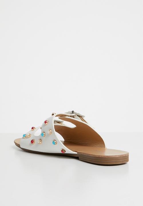 Miss Black - Bless sandal - white