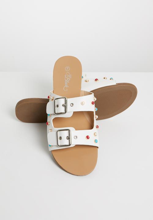 Miss Black - Bless sandal - white