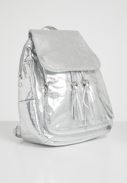 Pop Candy - Metalic backpack - silver
