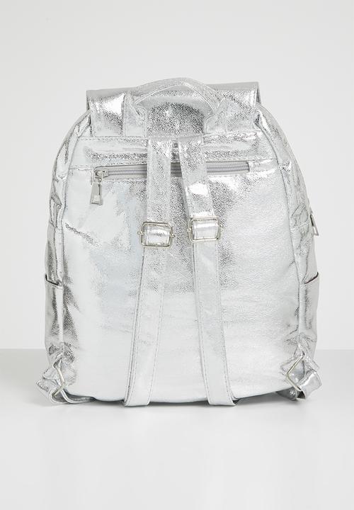 Pop Candy - Metalic backpack - silver